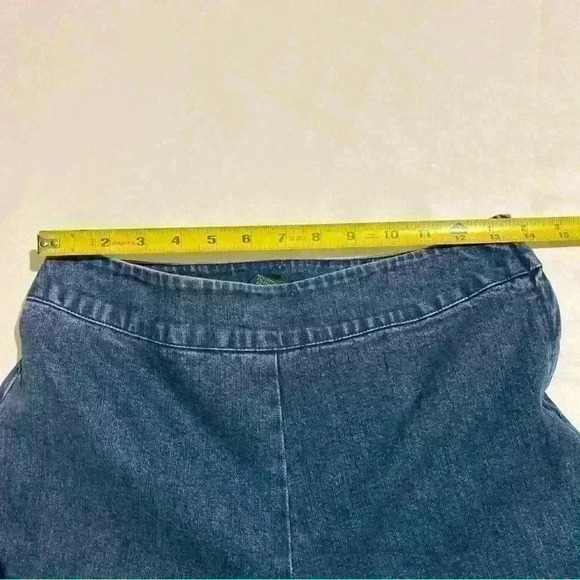 Vintage Ralph Lauren LRL Jeans Co Womens Baggy Stretch Zip Capris Pants 8P - Picture 4 of 7